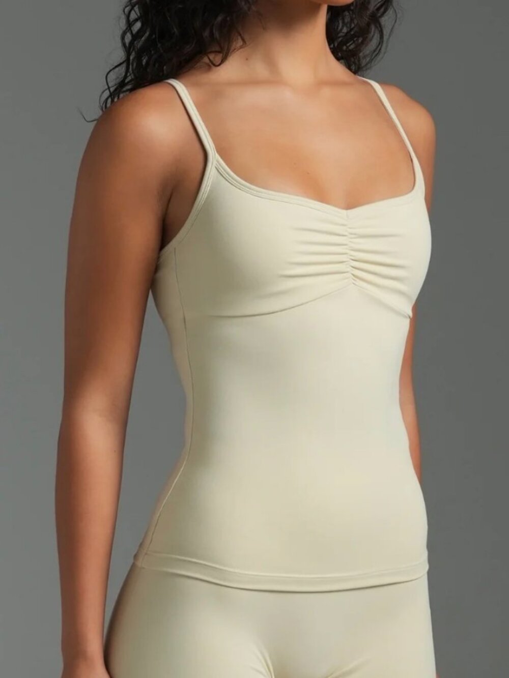 NWT SWT FLX Sweetheart Ruched Cami - Off White - Size XS